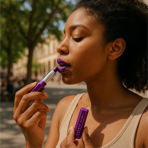 Fenty Beauty “Poutsicle” Lipstick – Purpsicle Purple, Juicy Satin Finish, 3g NWT - Picture 8 of 8